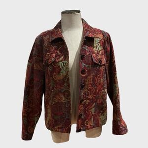 Coldwater Creek Vintage Tapestry Jacket Blazer
